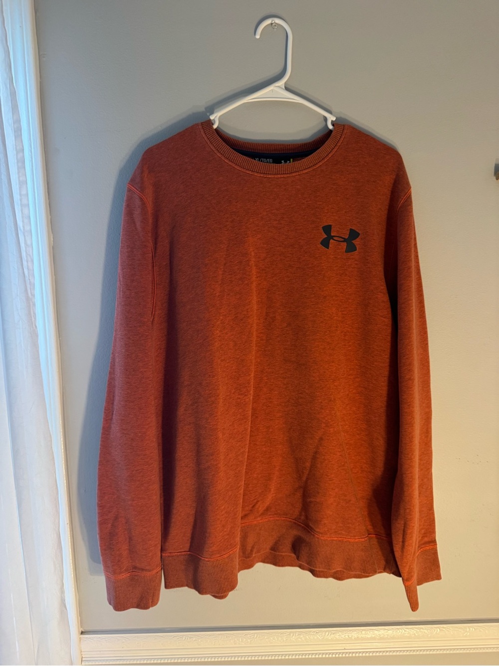 Under Armour Men's Rust Orange Crewneck Pullover